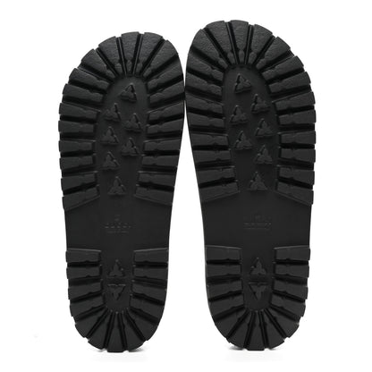 Gucci GG Supreme Monogram Tiger Mens Lug Sole Slide Sandals 8 9 Ebony 5 of 9