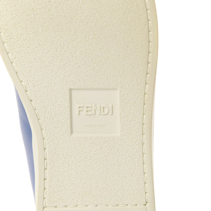 Fendi Vitello FF Rockoclick Slip On Sneakers 38 Blue 8 of 11