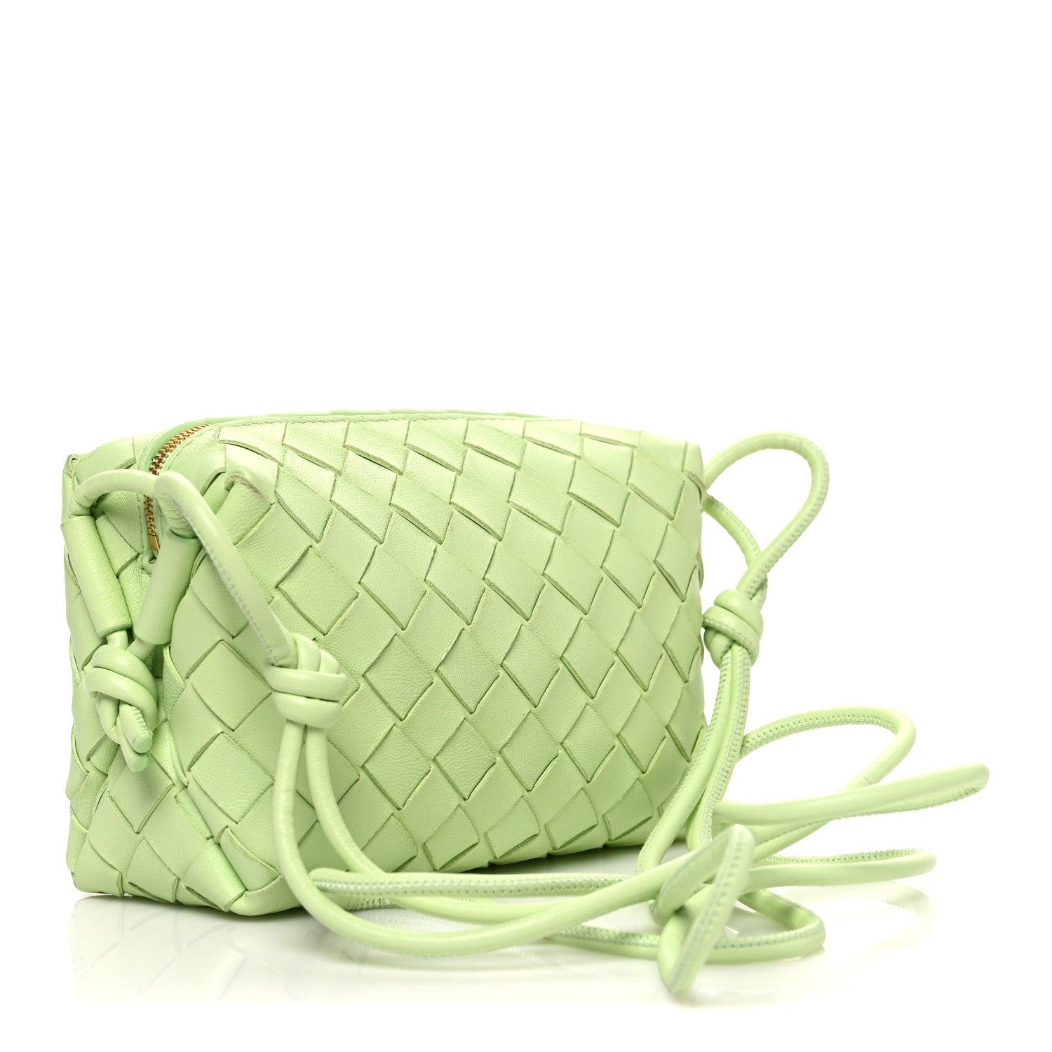 Bottega Veneta Nappa Intrecciato Mini Loop Camera Bag Fennel 2 of 8