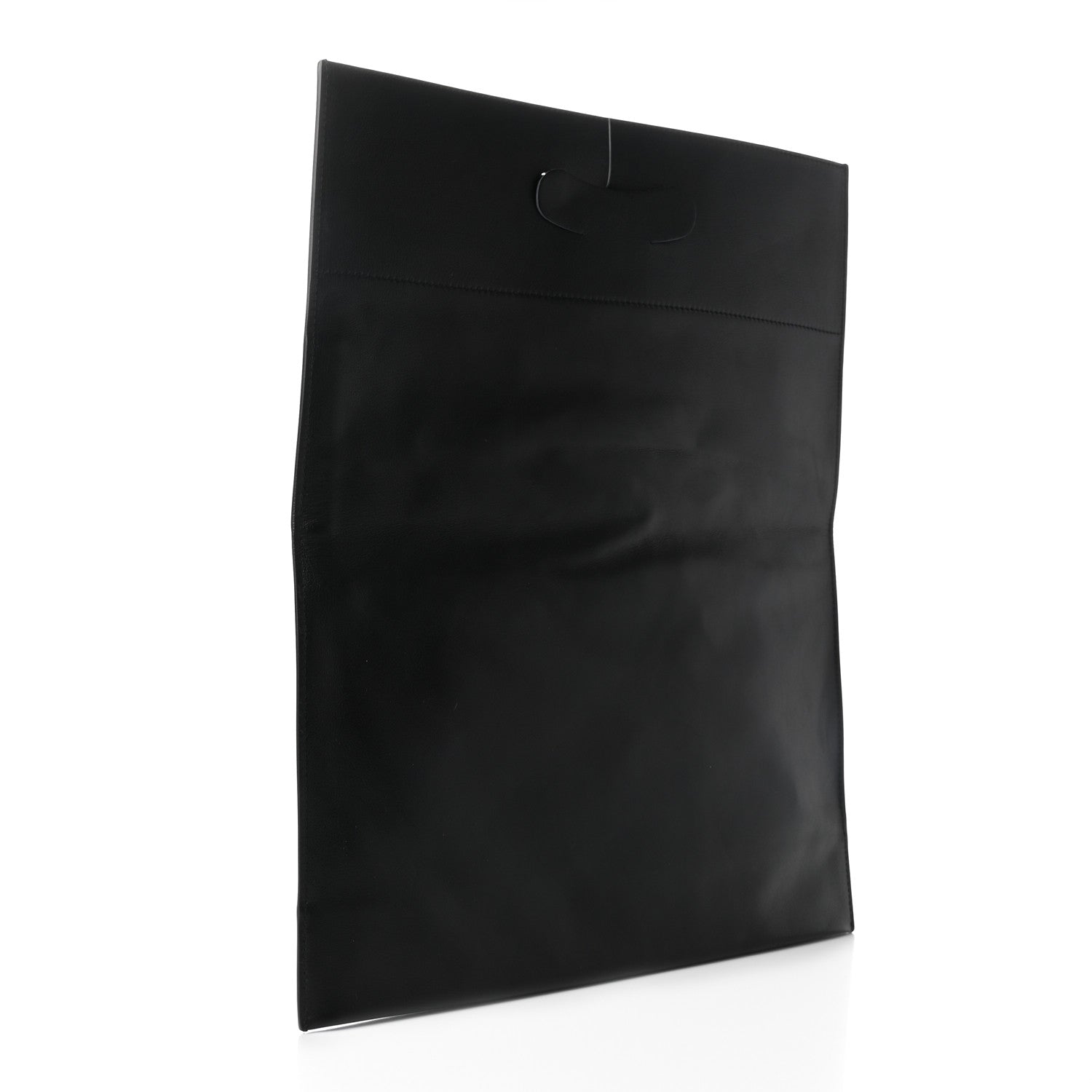 Balenciaga Calfskin Printed Kitten Plastic Bag Shopper S Black 4 of 10
