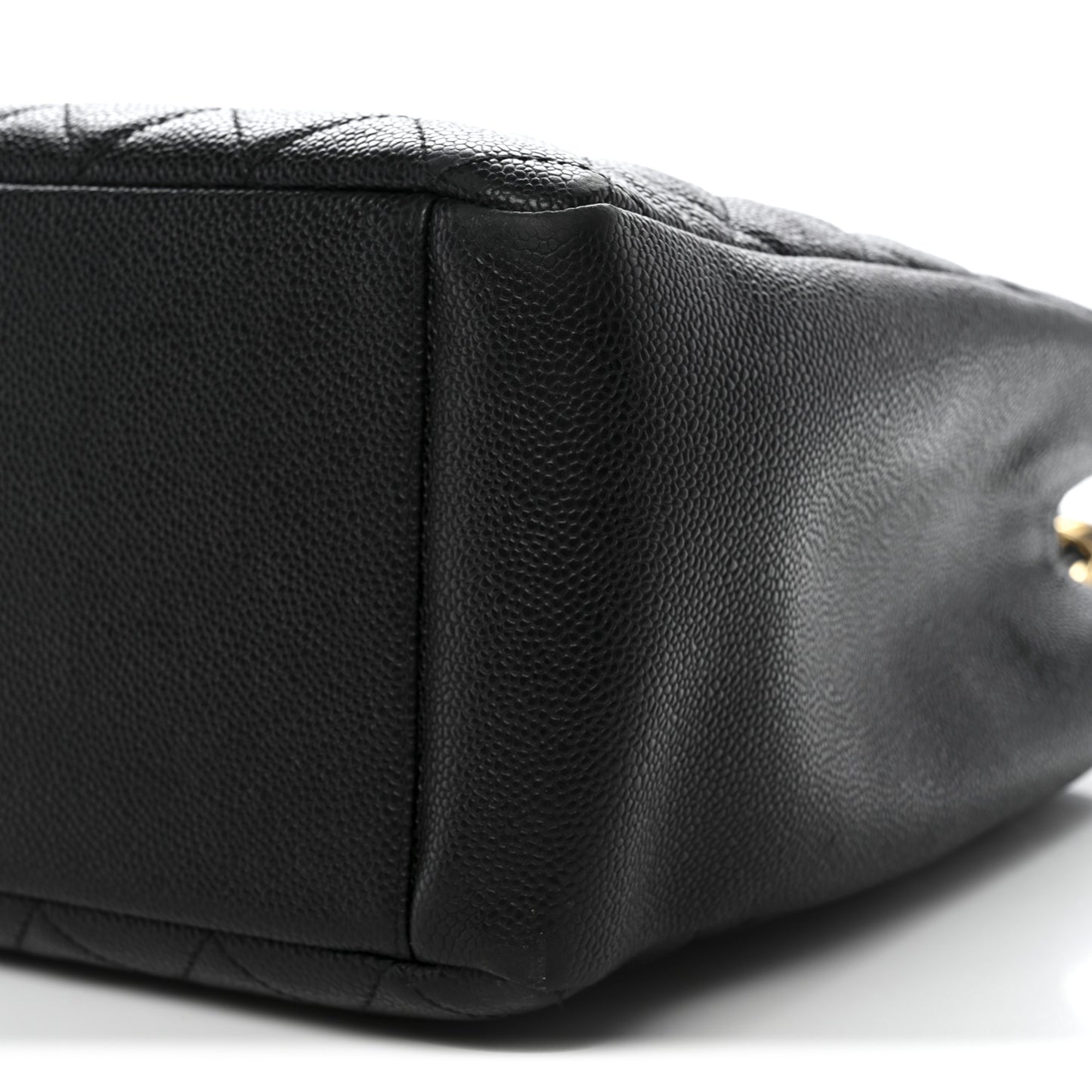 Caviar Quilted Grand Shopping Tote GST Black