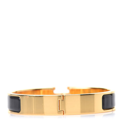 Hermes Enamel Narrow Clic Clac H Bracelet GM Black 3 of 6