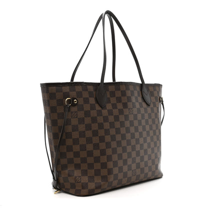 Louis Vuitton Damier Ebene Neo Neverfull MM Rose Ballerine 4 of 13