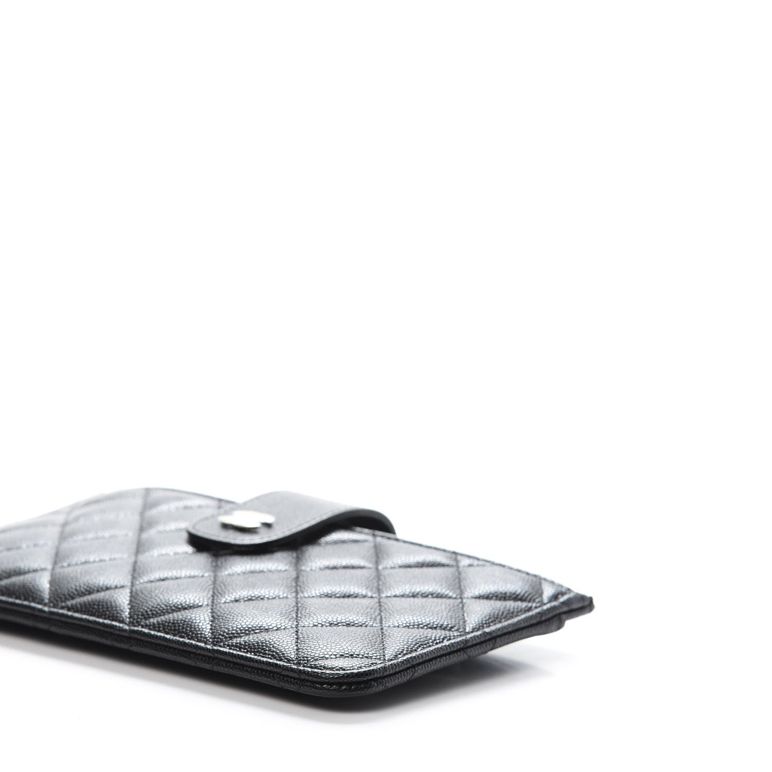 Chanel Caviar Quilted Classic Strap Pouch Black 7 of 12
