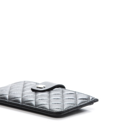 Chanel Caviar Quilted Classic Strap Pouch Black 7 of 12