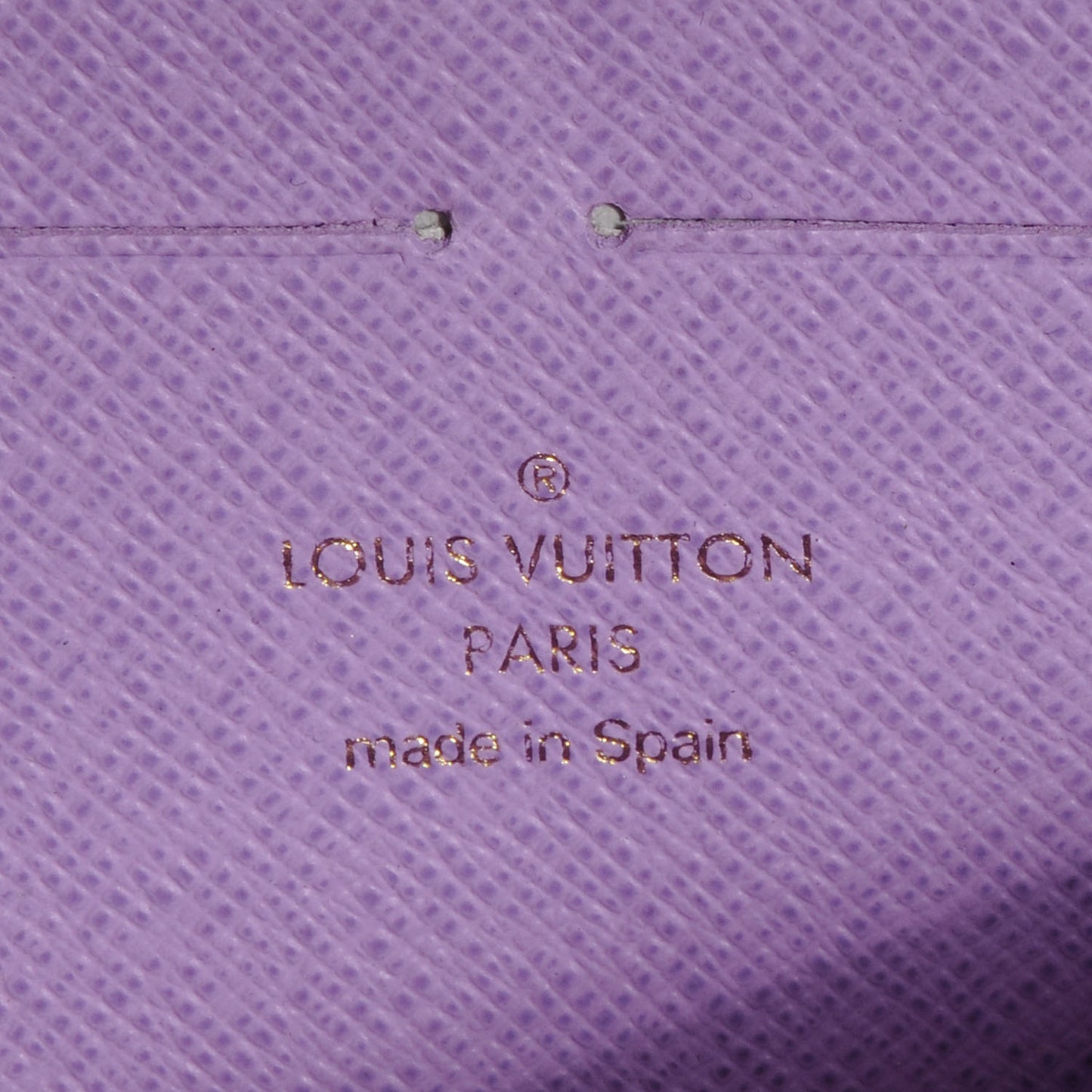 Damier Ebene Illustre Zippy Wallet Violet