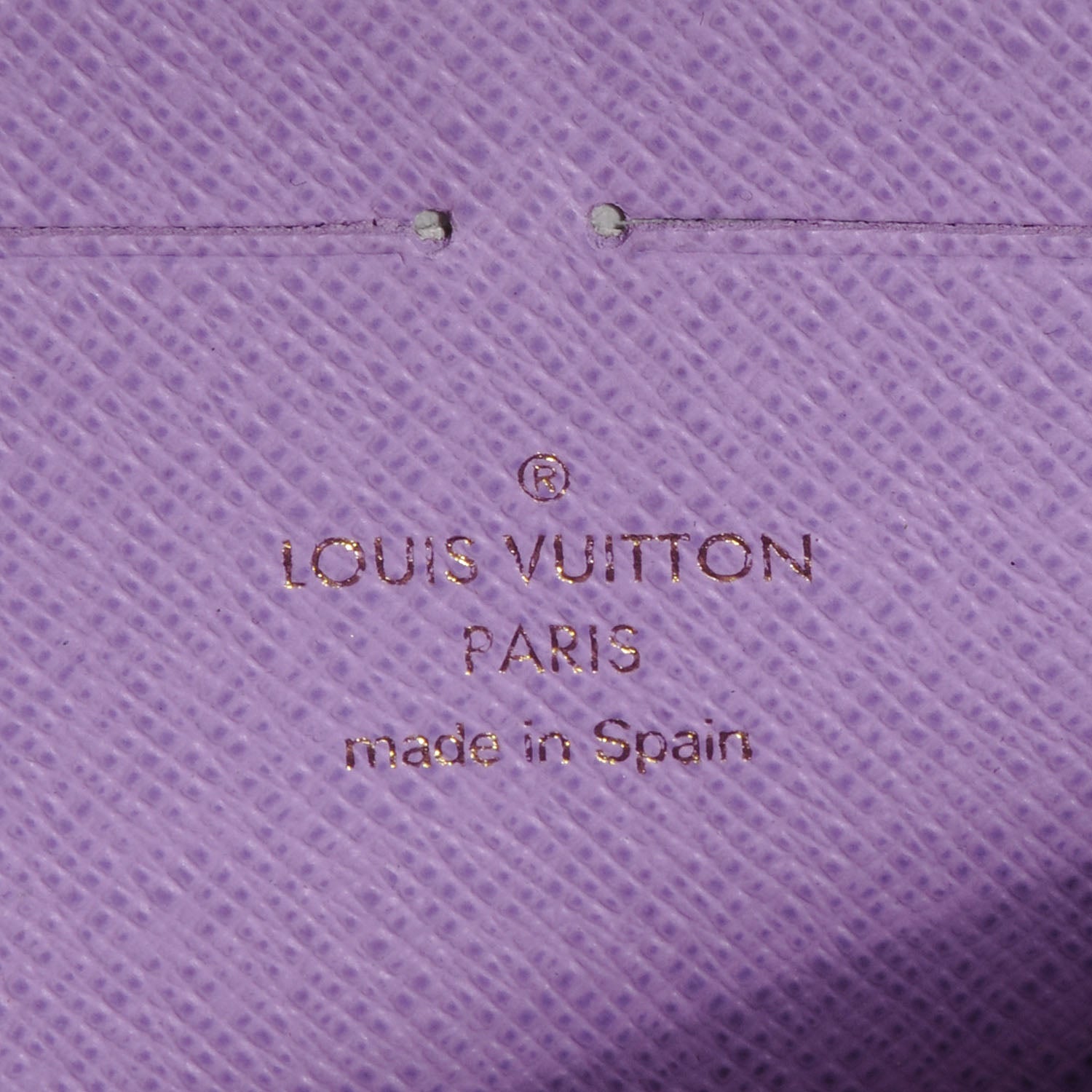 Louis Vuitton Damier Ebene Illustre Zippy Wallet Violet 7 of 8