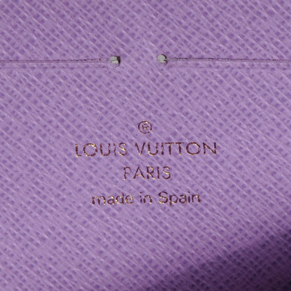 Louis Vuitton Damier Ebene Illustre Zippy Wallet Violet 7 of 8