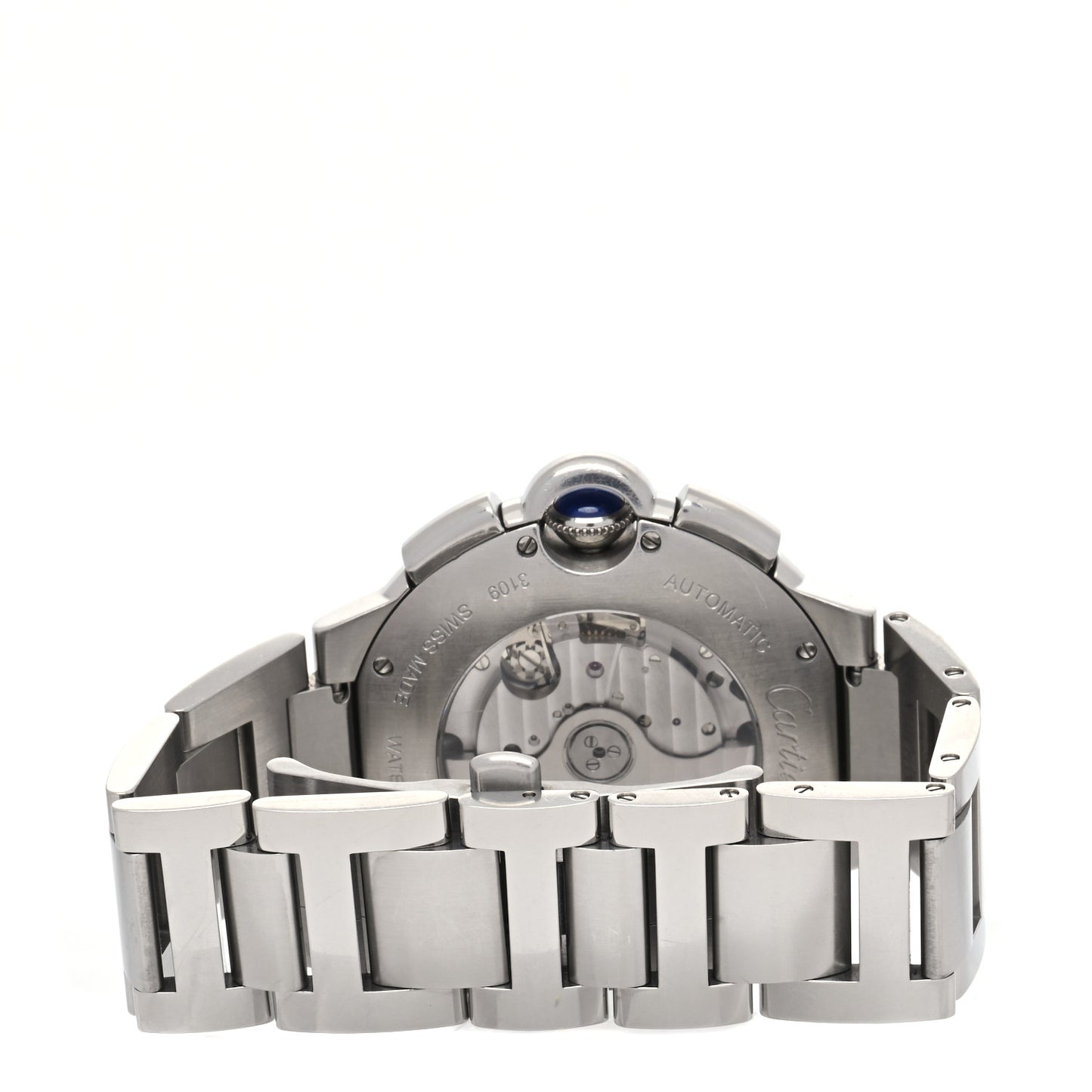 Stainless Steel 44mm Ballon Bleu De Cartier Chronograph Automatic Watch
