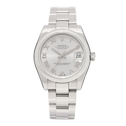 Rolex Stainless Steel 31mm Oyster Perpetual Datejust Watch Silver Roman 178240 1 of 5