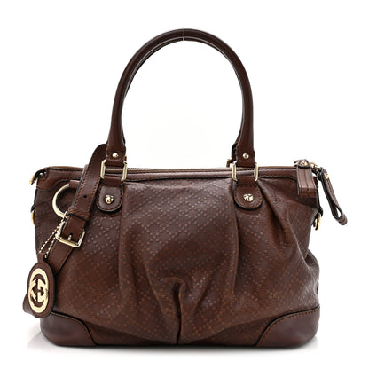 Gucci Diamante Medium Sukey Top Handle Bag Dark Brown 1 of 19