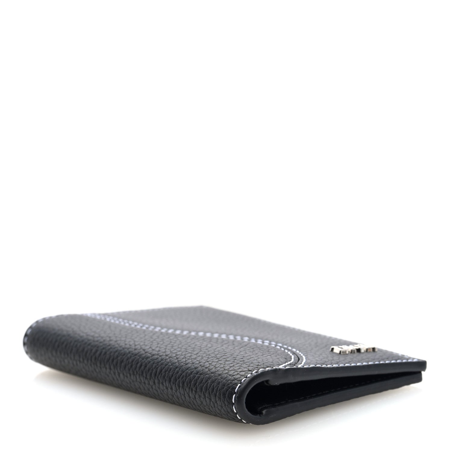Christian Dior Grained Calfskin Bi-Fold Wallet Black 4 of 6