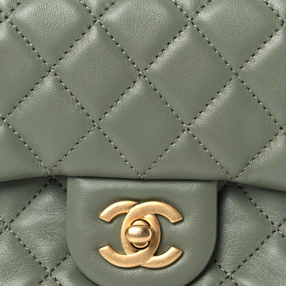 Chanel Lambskin Quilted Mini Pearl Crush Flap Green 10 of 12