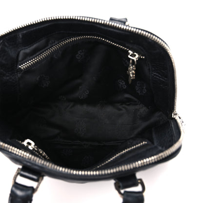 Chrome Hearts Calfskin Cross Embellished Slouchy Mo Black 5 of 9