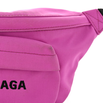Balenciaga Textured Sport Nylon Logo Wheel Belt Bag Acid Pink 11 of 12