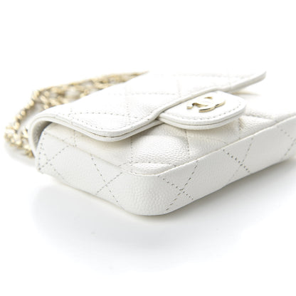 Chanel Caviar Quilted Belt Bag White 6 of 12