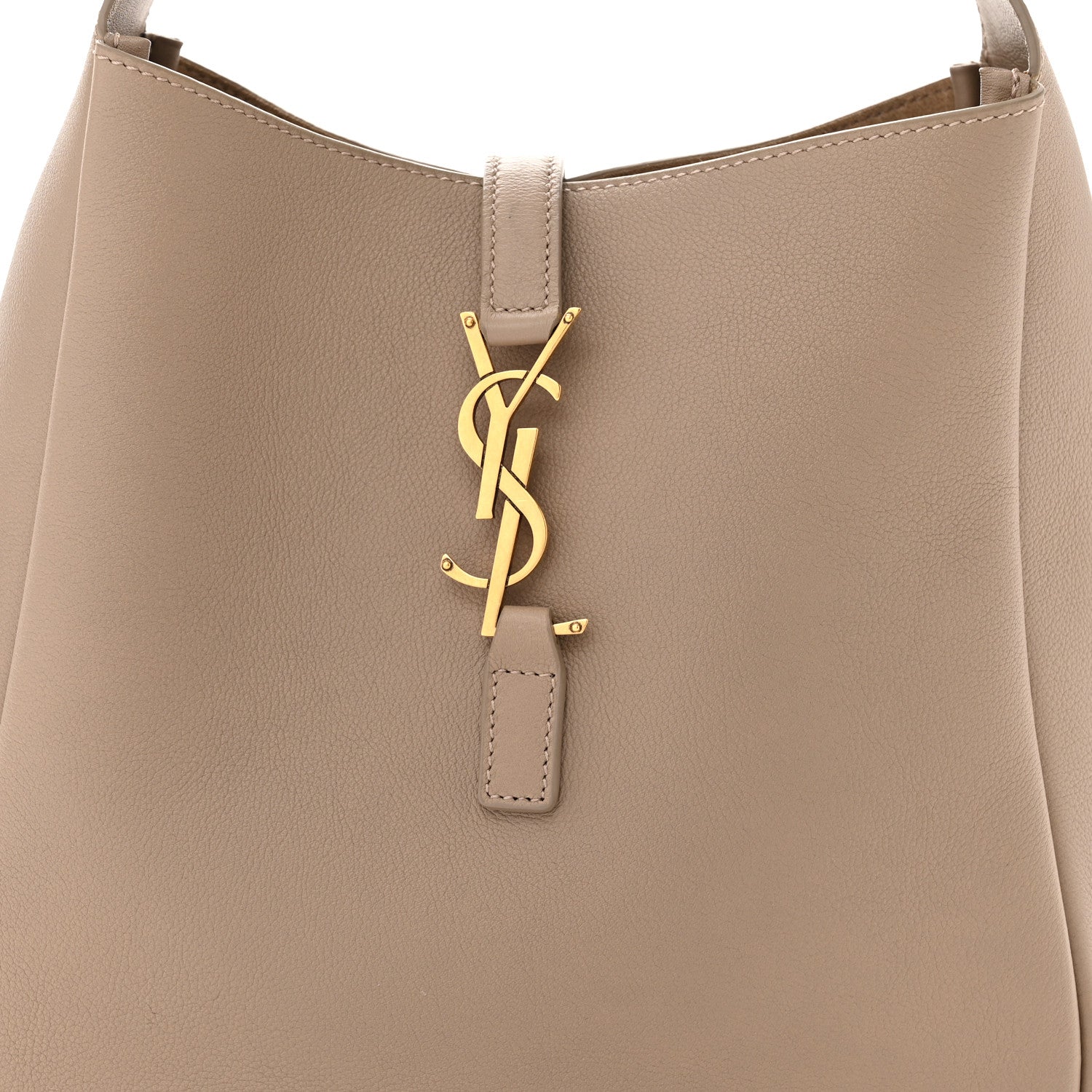 Saint Laurent Smooth Calfskin Small Le 5 A 7 Soft Hobo Dusty Grey 7 of 9