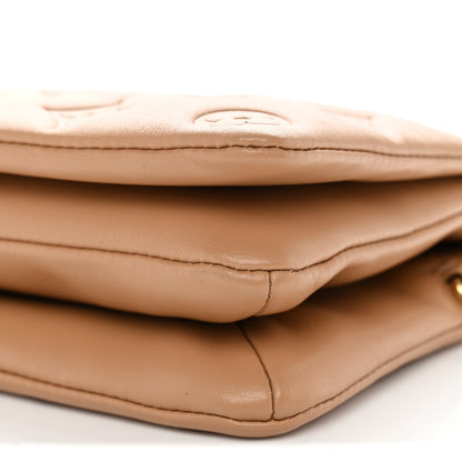 Louis Vuitton Lambskin Embossed Monogram Pochette Coussin Camel 9 of 9