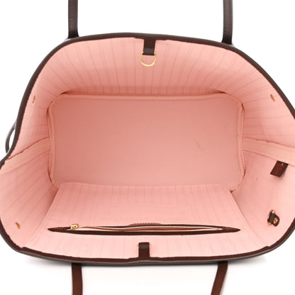 Louis Vuitton Damier Ebene Neo Neverfull MM Rose Ballerine 5 of 12