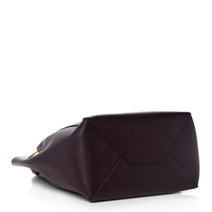 Celine Smooth Calfskin Small Tassel Cabas Phantom Burgundy 3 of 18
