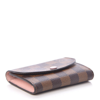 Louis Vuitton Damier Ebene Rosalie Coin Purse Rose Ballerine 4 of 8