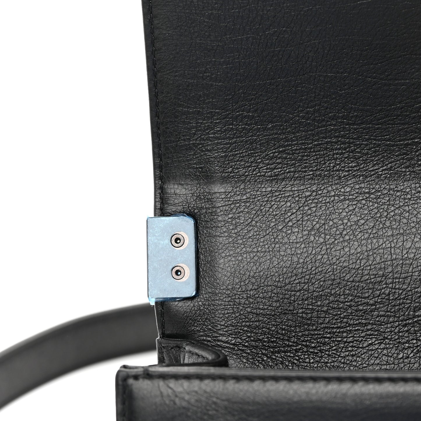 Galuchat Stingray Mini Boy Flap Black Silver