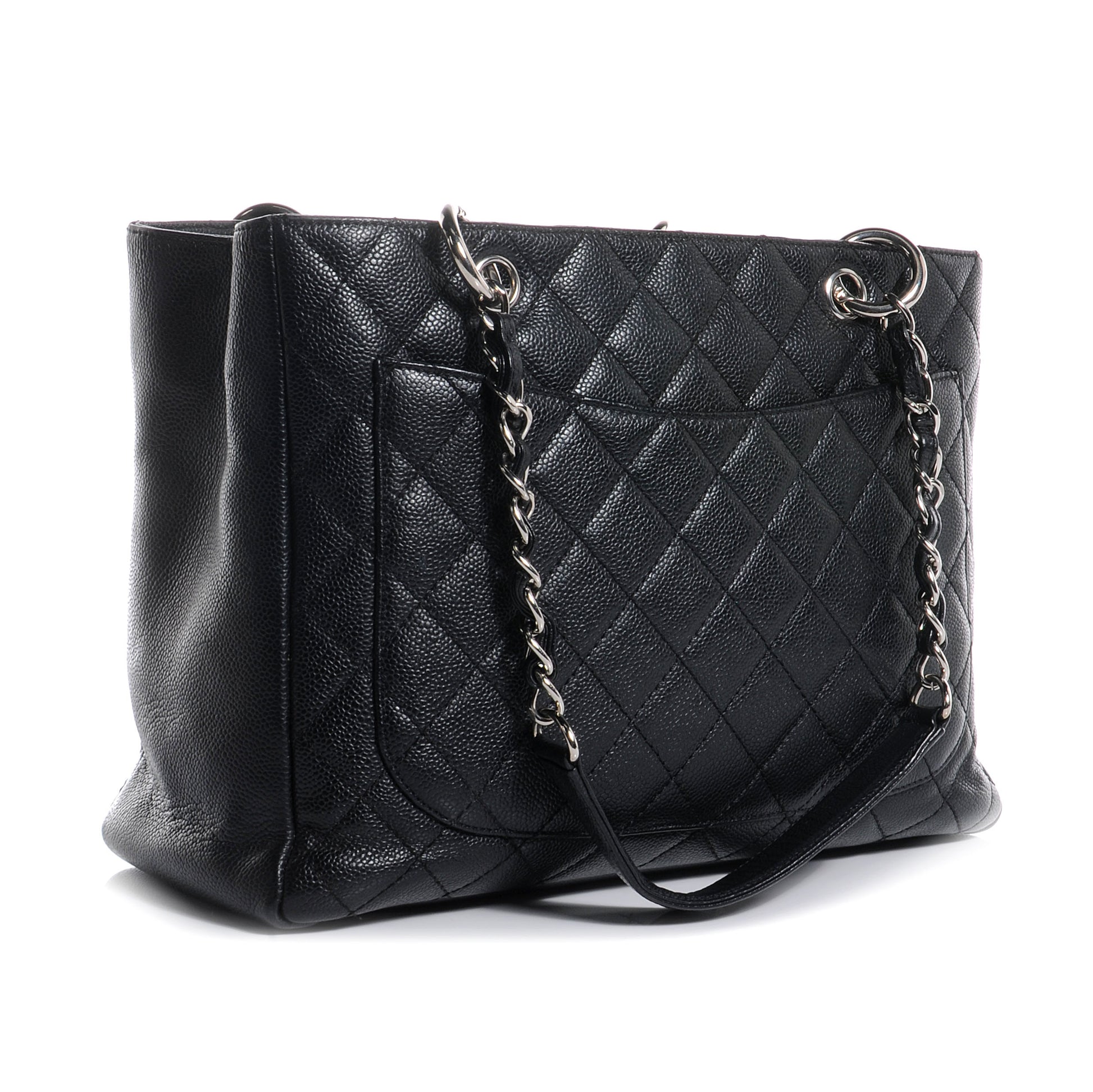 Chanel Caviar Grand Shopping Tote GST Black 3 of 7