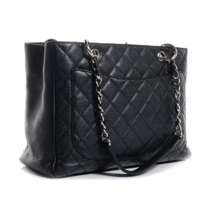Chanel Caviar Grand Shopping Tote GST Black 3 of 7