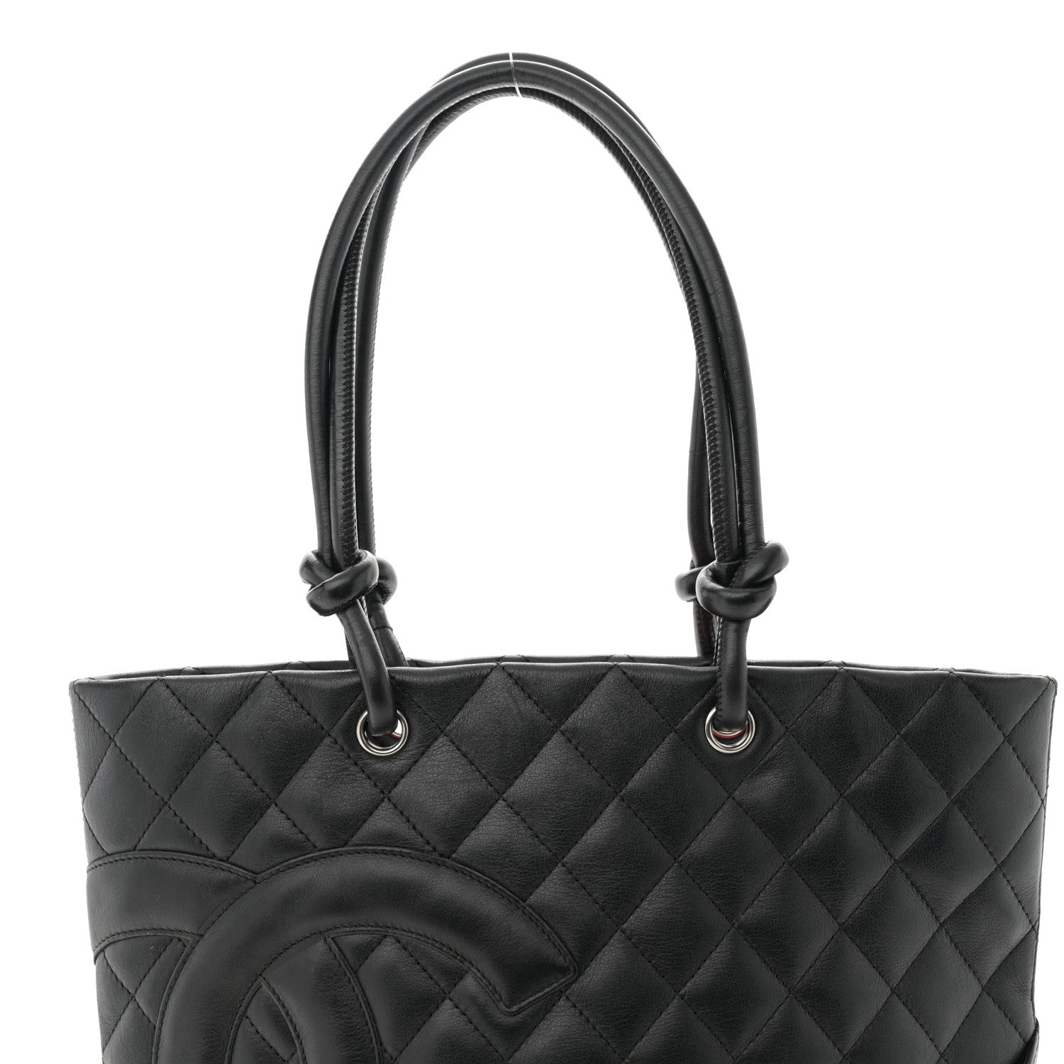 Chanel Calfskin Quilted Medium Cambon Tote Black 8 of 11