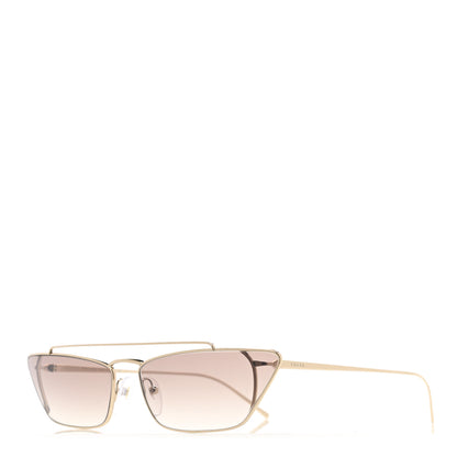 Prada Metal Cat Eye Sunglasses SPR 64U Gold 1 of 7