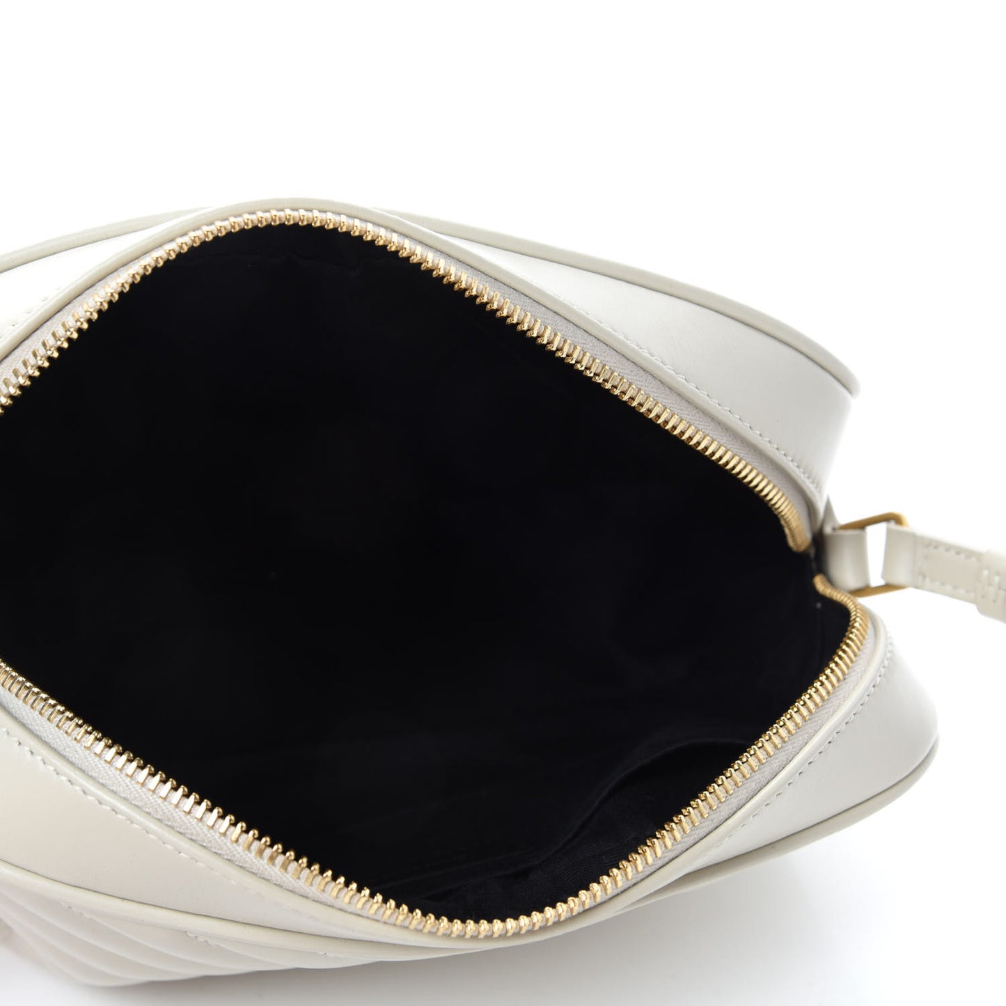 Calfskin Matelasse Monogram Lou Camera Bag Crema Soft