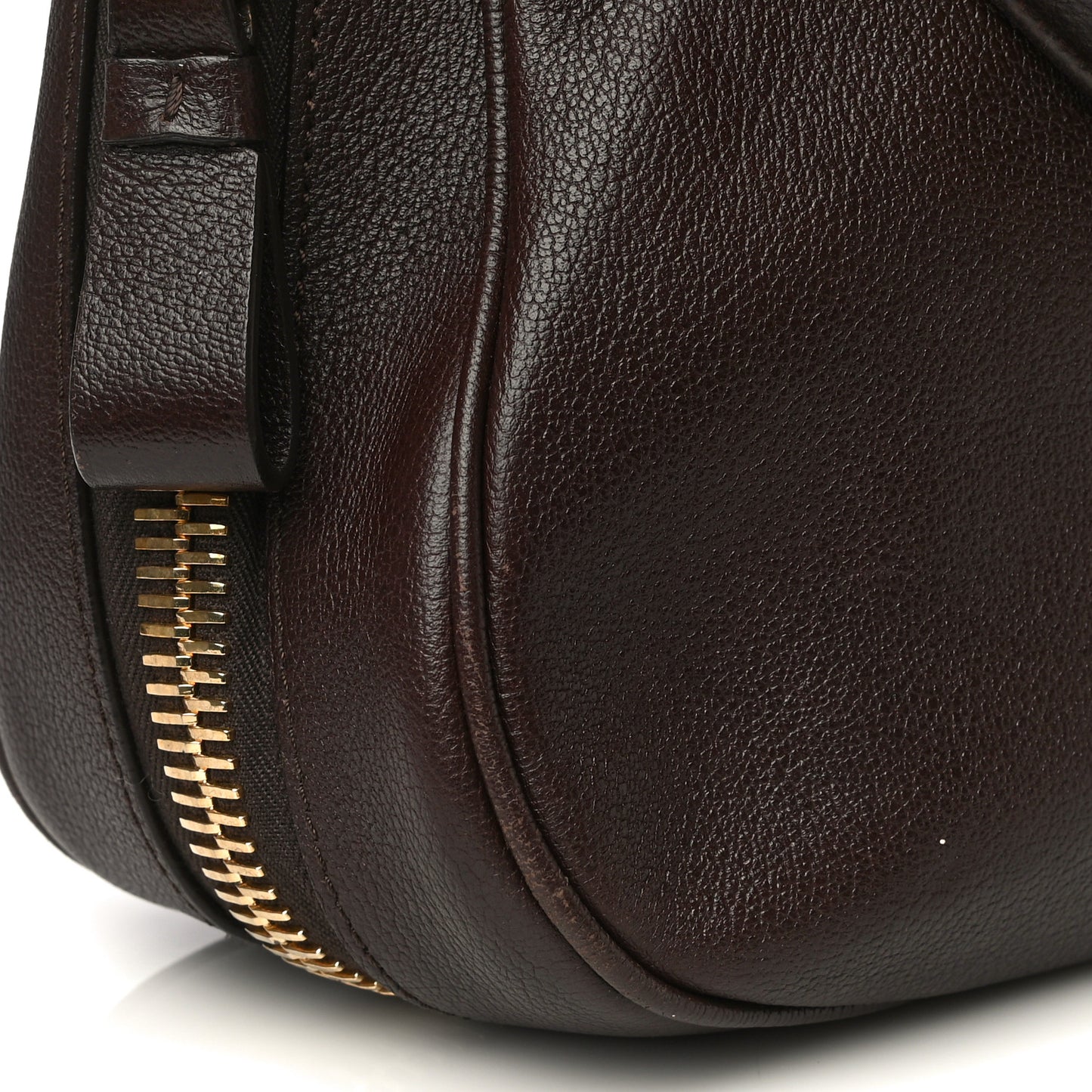 Pebbled Calfskin Large Jennifer Dark Brown