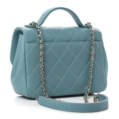 Chanel Caviar Quilted Small Business Affinity Flap Light Blue 3 of 12