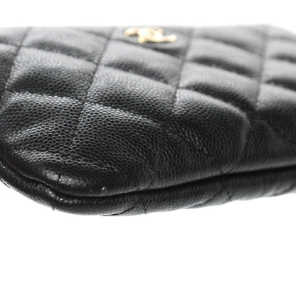 Chanel Caviar Quilted Small Cosmetic Case Black 8 of 9