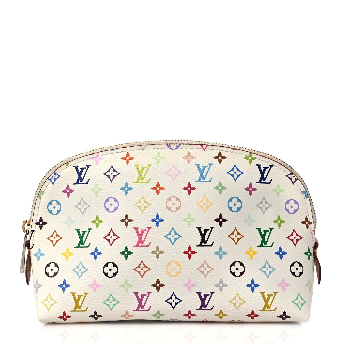 Monogram Multicolor Cosmetic Pouch White Litchi