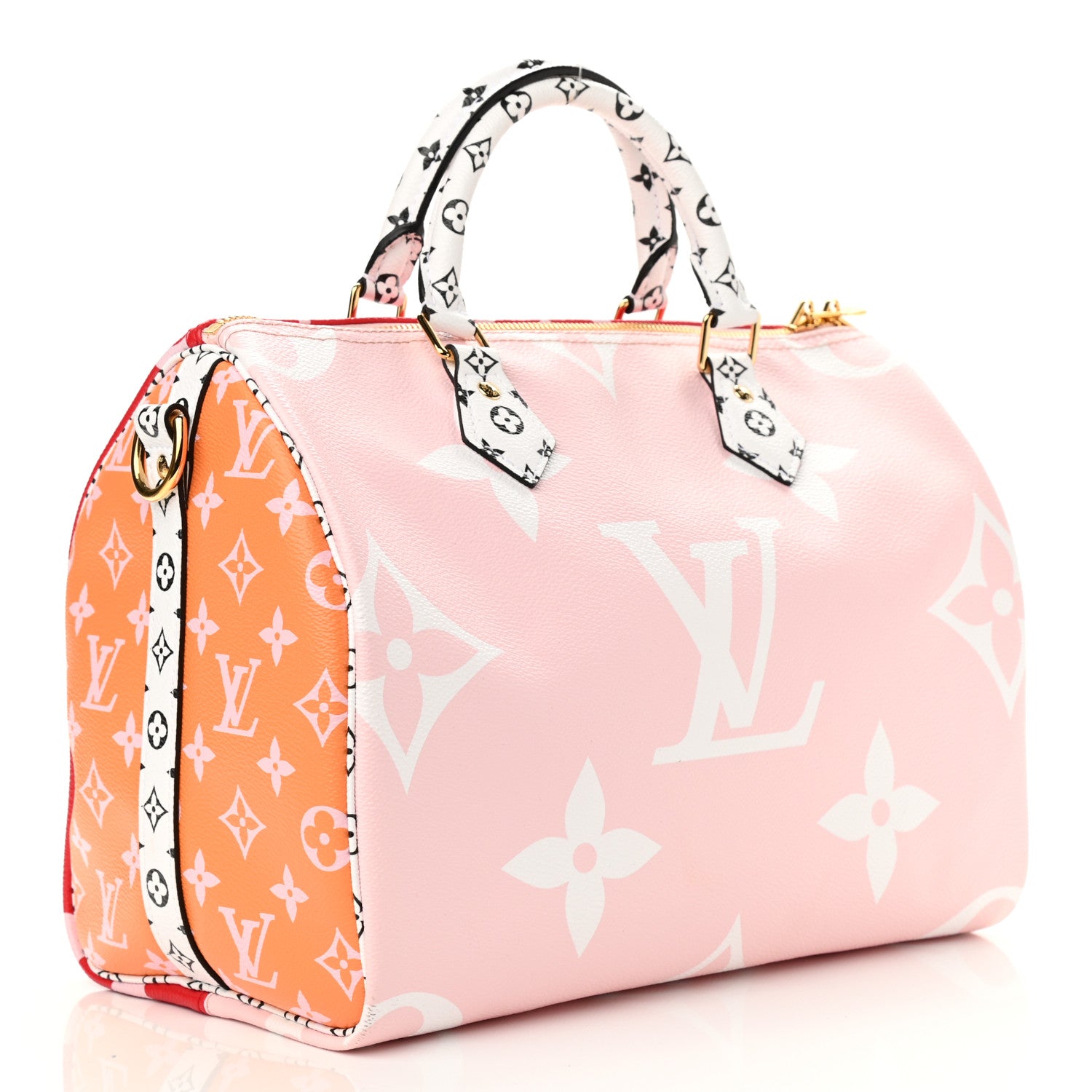 Louis Vuitton Monogram Giant Speedy Bandouliere 30 Rouge 2 of 9