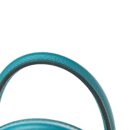 Hermes Taurillon Clemence Birkin 35 Turquoise 15 of 15