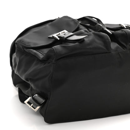 Prada Tessuto Nylon Saffiano Medium Backpack Black 9 of 10