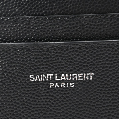 Saint Laurent Grain De Poudre Card Case Black 9 of 9