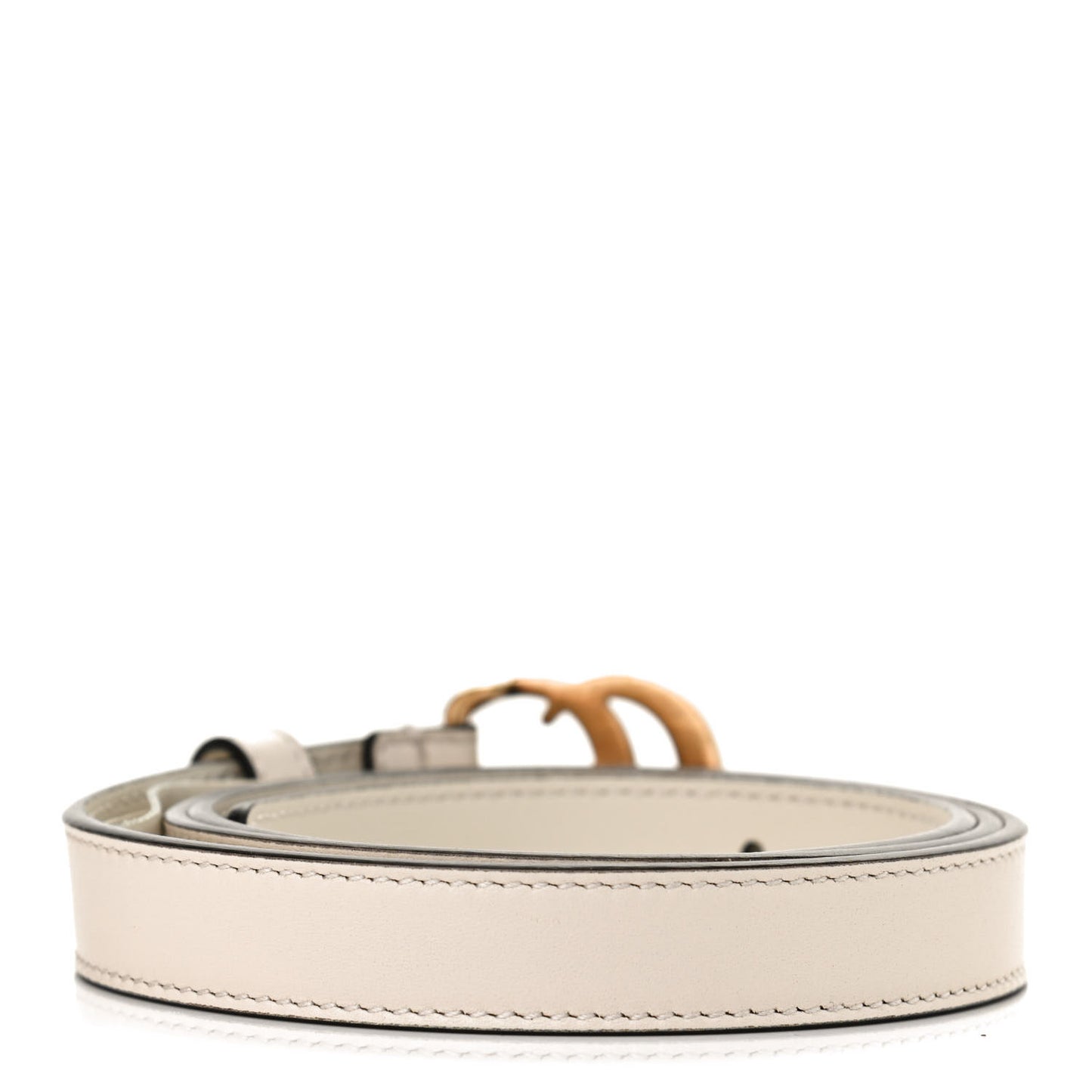 Calfskin Double G 20mm Belt 90 36 Mystic White