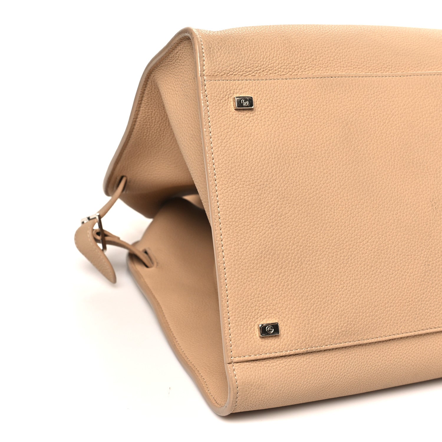 The Row Matte Grained Calfskin Soft Margaux 17 Light Camel 8 of 10