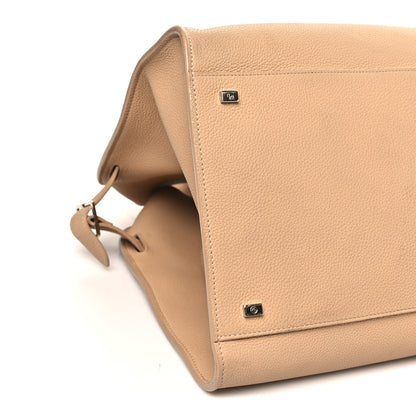 The Row Matte Grained Calfskin Soft Margaux 17 Light Camel 8 of 10