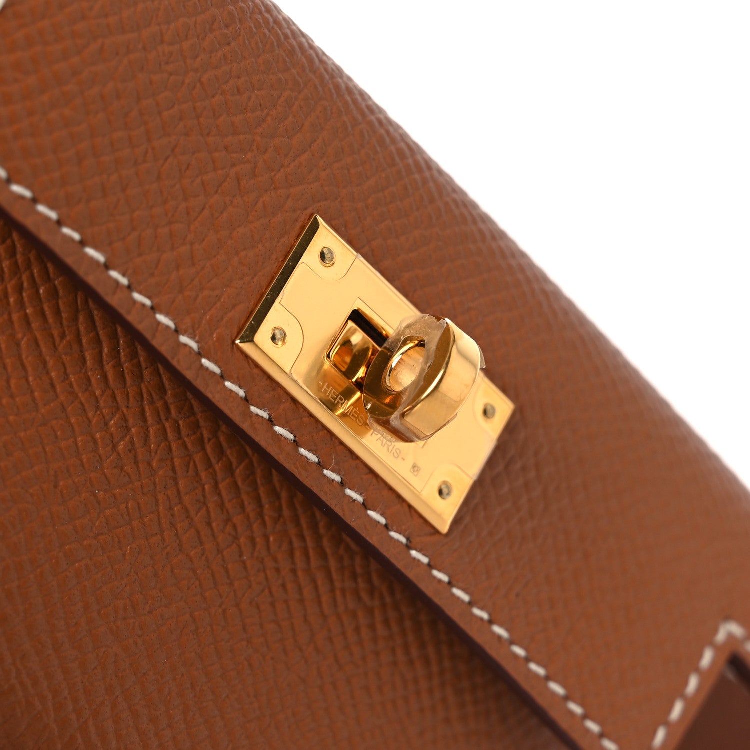 Hermes Swift Epsom Pocket Kelly Shoulder Strap Gold 7 of 8