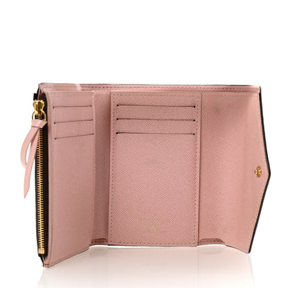 Louis Vuitton Damier Ebene Victorine Wallet Rose Ballerine 5 of 7