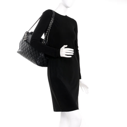Chanel Lambskin Quilted 7 Large Tote Black 2 of 13