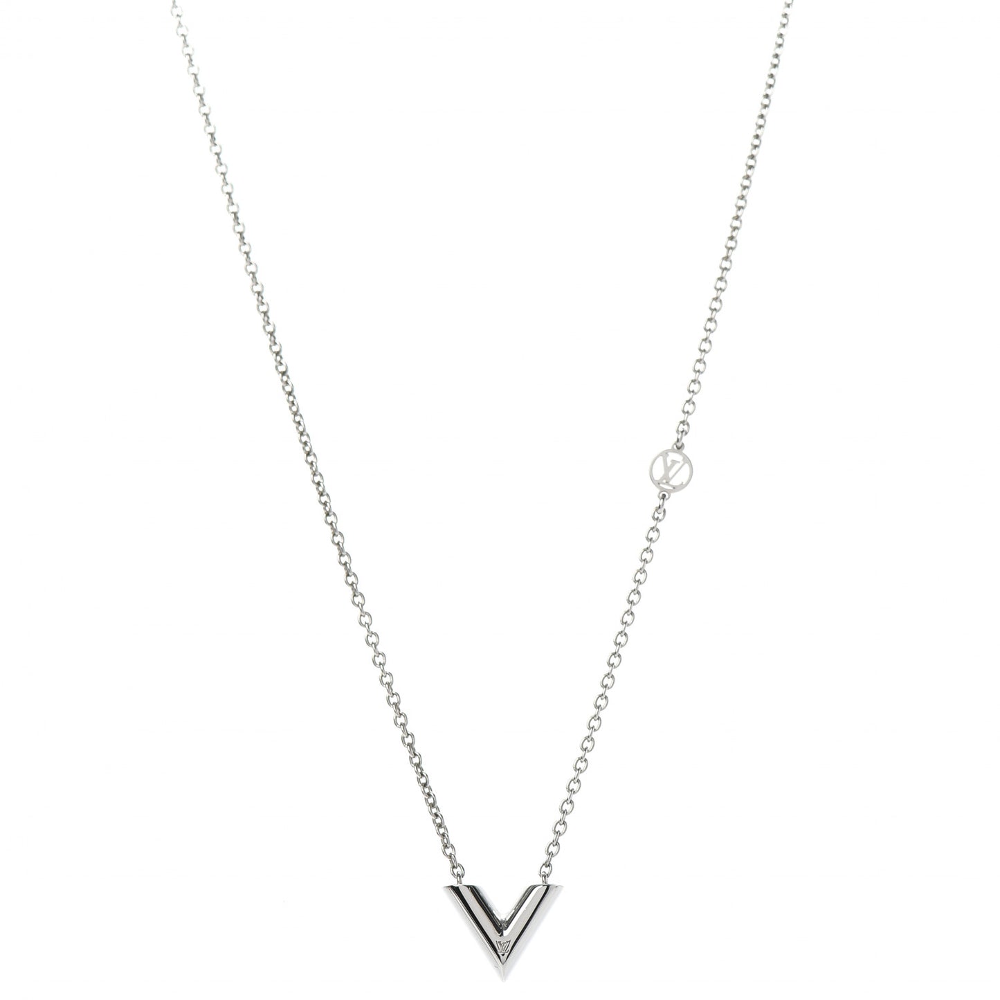Metal Essential V Supple Necklace Silver