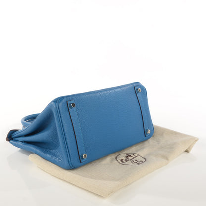 Hermes Taurillon Clemence Birkin 30 Mykonos 5 of 24