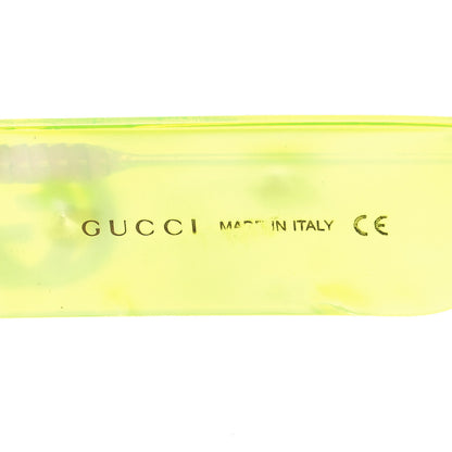 Gucci Acetate Rectangular Sunglasses GG0516S Fluorescent Yellow 5 of 8