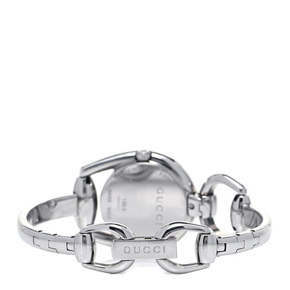 Gucci Stainless Steel Diamond Mother of Pearl 28mm Horsebit Quartz Watch 3 of 4