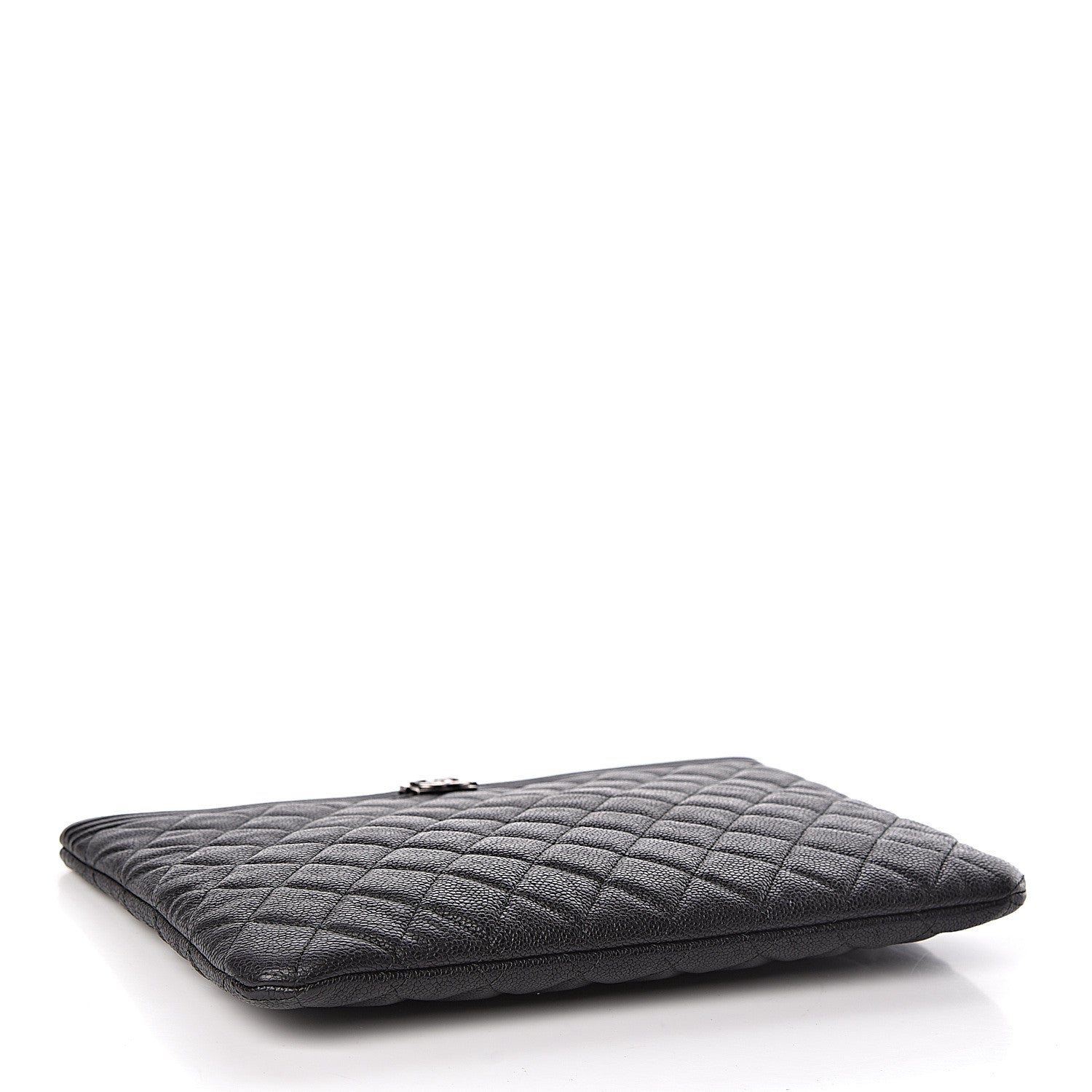 Chanel Caviar Quilted Medium Boy Cosmetic Case Black 4 of 8